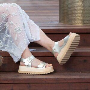 Bryr Gigi Chonk in Silver Leather